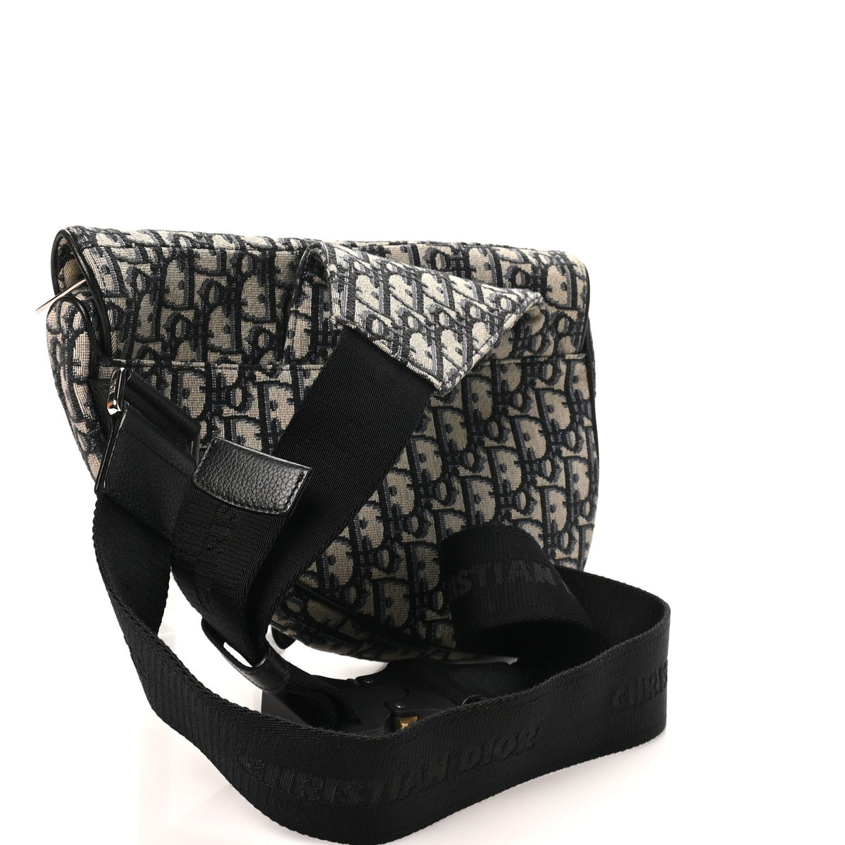 Oblique Mens Saddle Bag Blue
