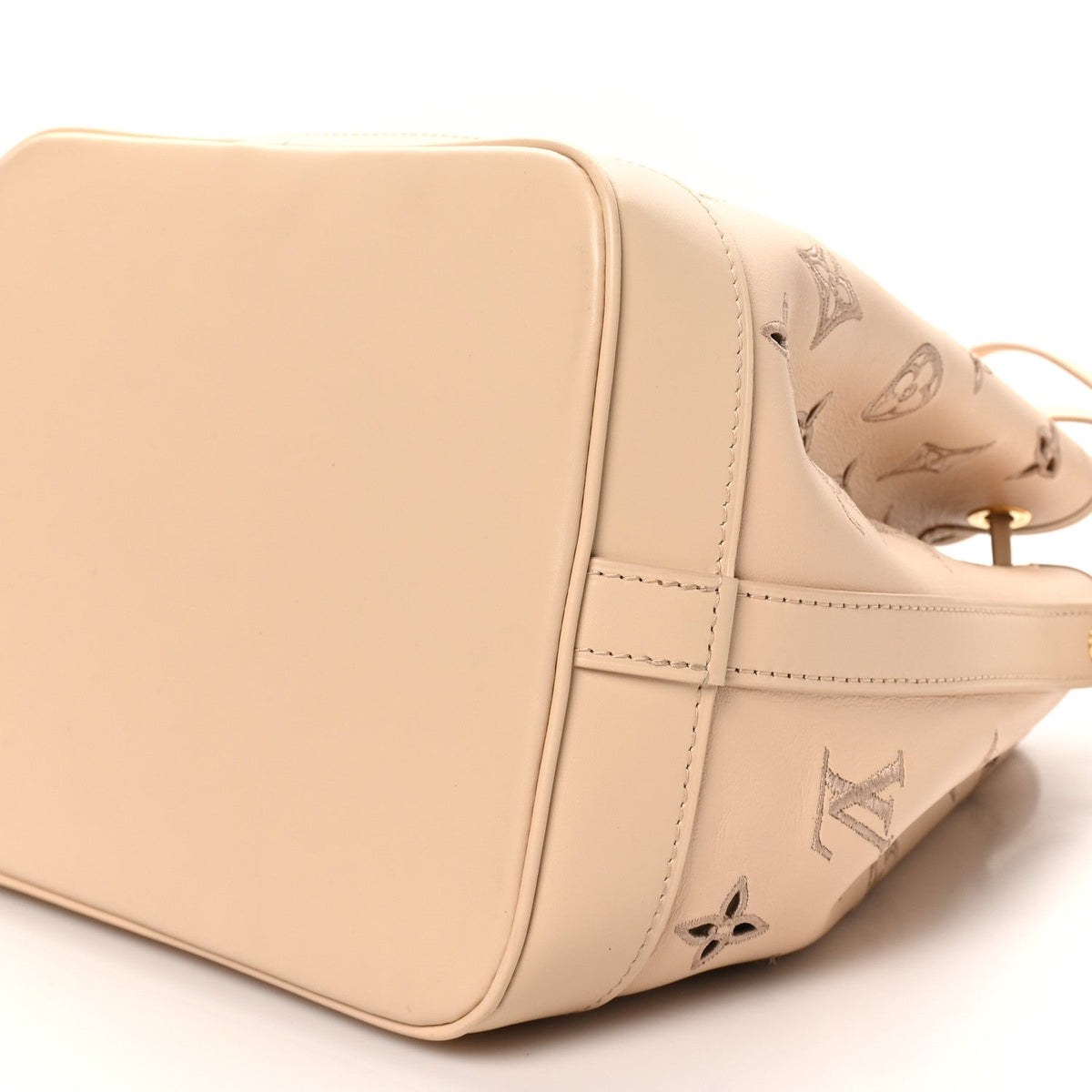 Calfskin Monogram Cutout Petit Noe Neutral