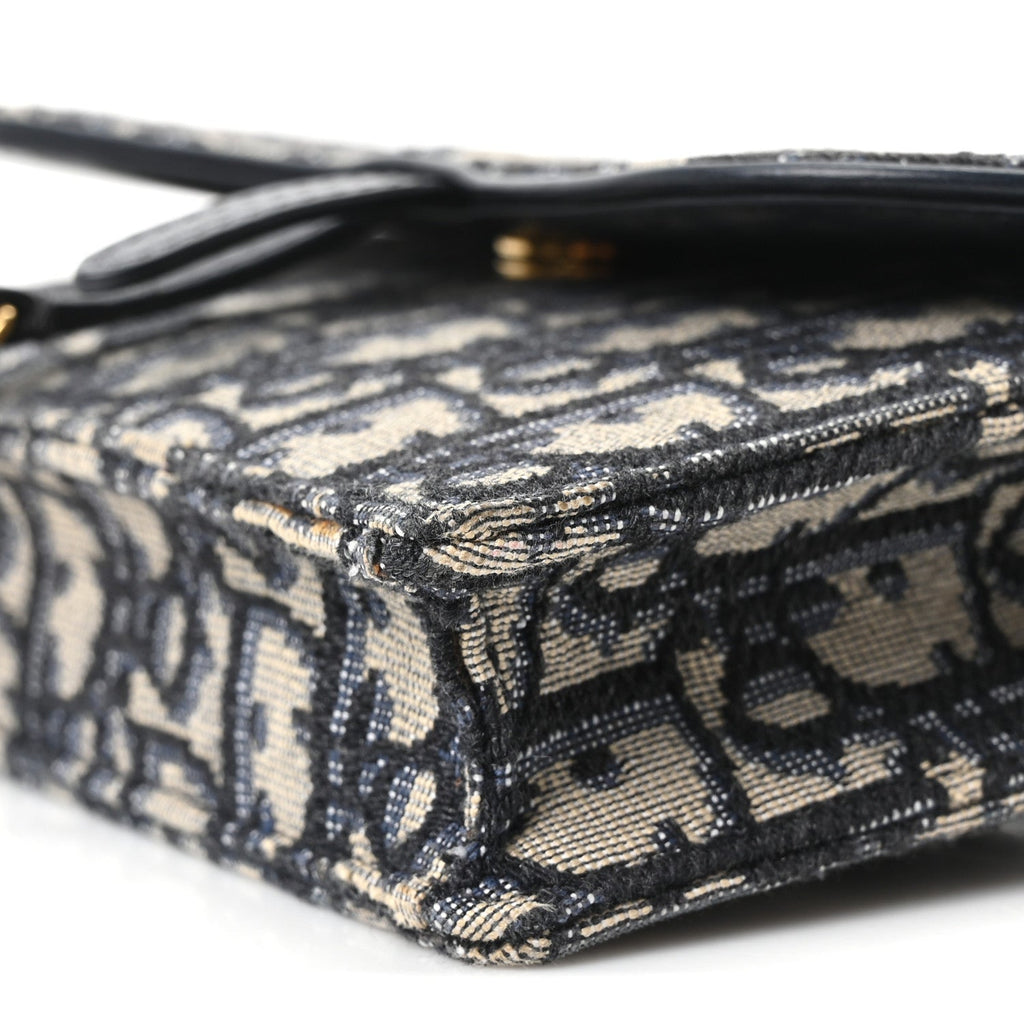 Oblique Saddle Belt Bag Blue