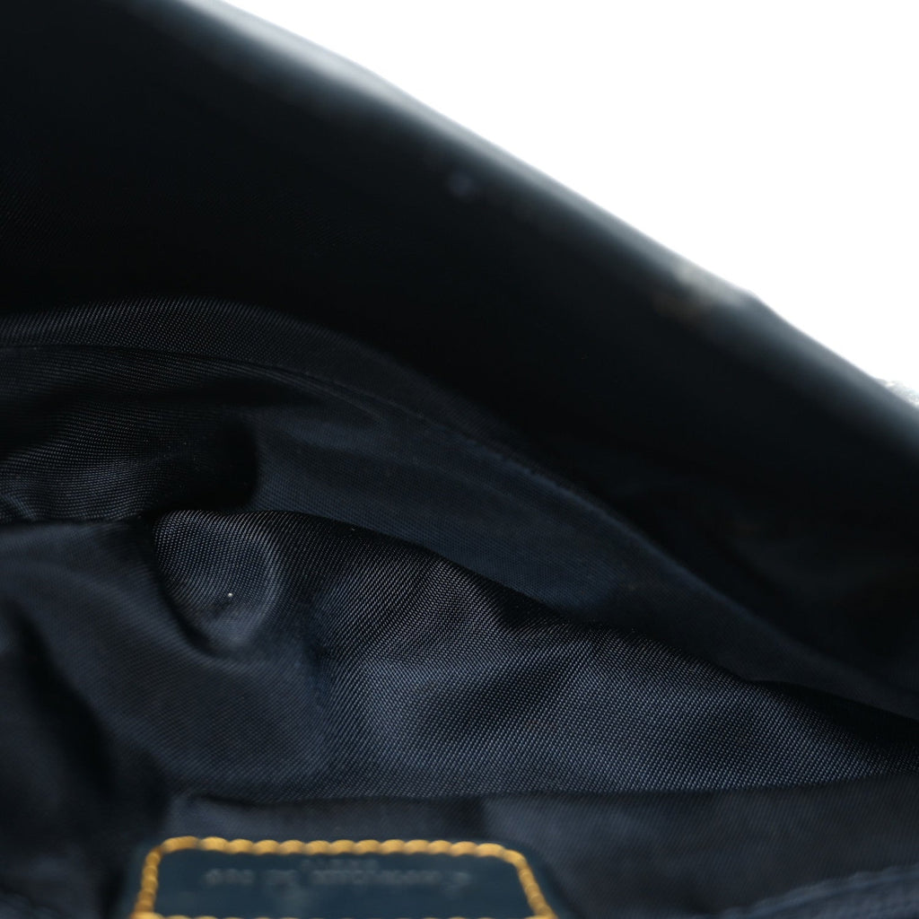 Monogram Saddle Bag Blue