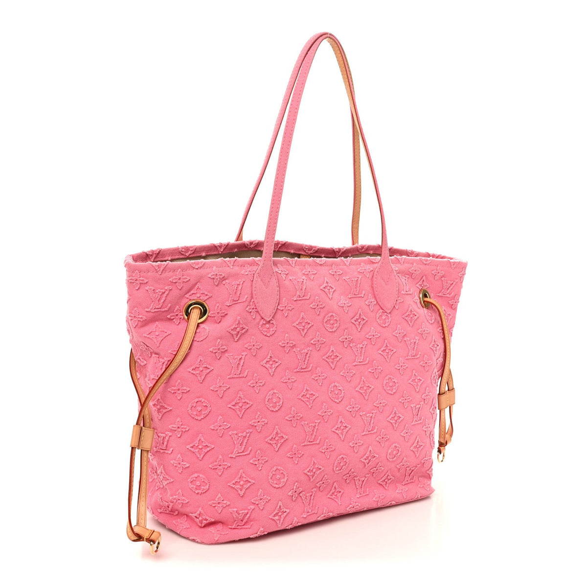 Monogram Denim Neverfull MM Rose