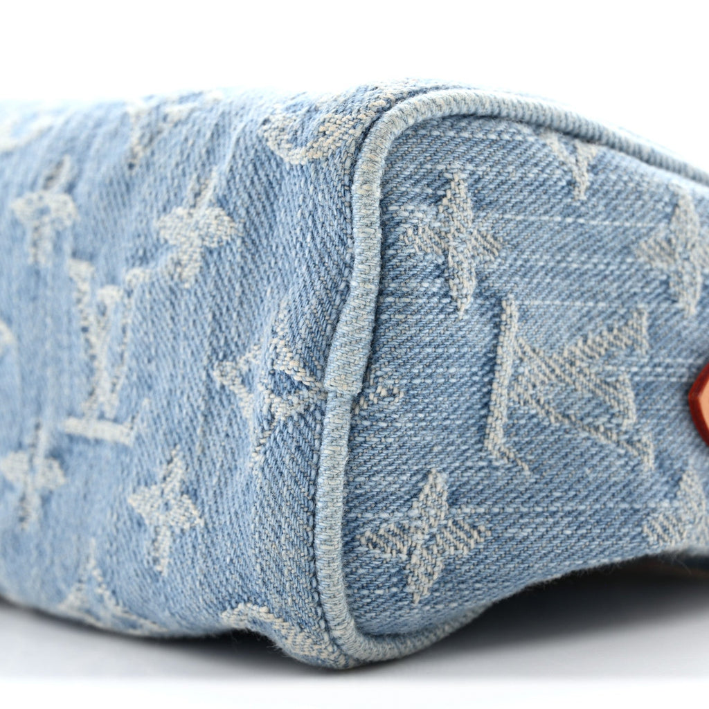 Monogram Denim Nano Speedy Sky Blue