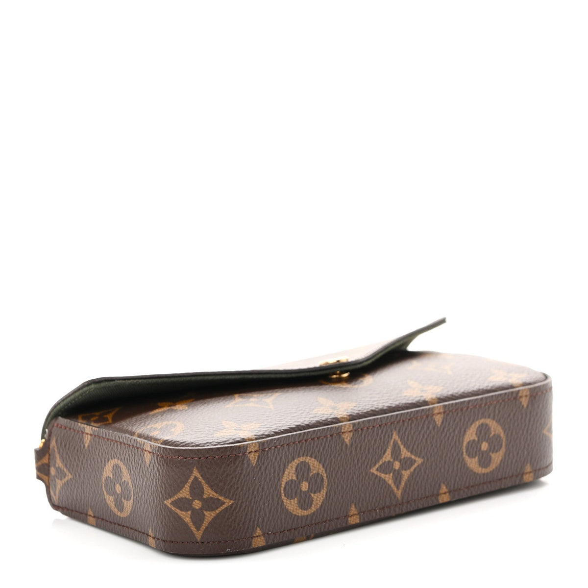 Monogram Felicie Strap & Go Kaki