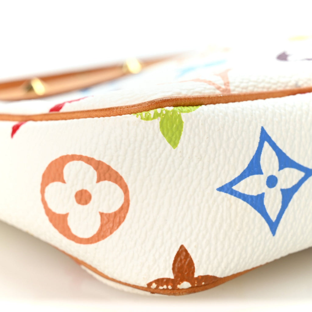 Monogram Multicolor Pochette Accessories White