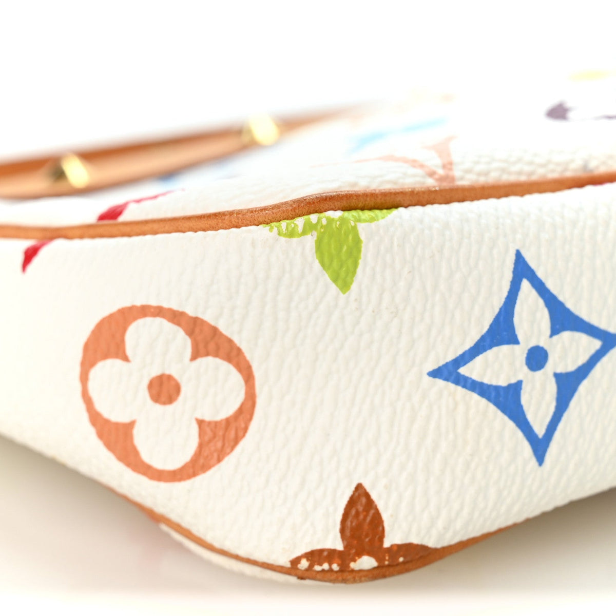 Monogram Multicolor Pochette Accessories White