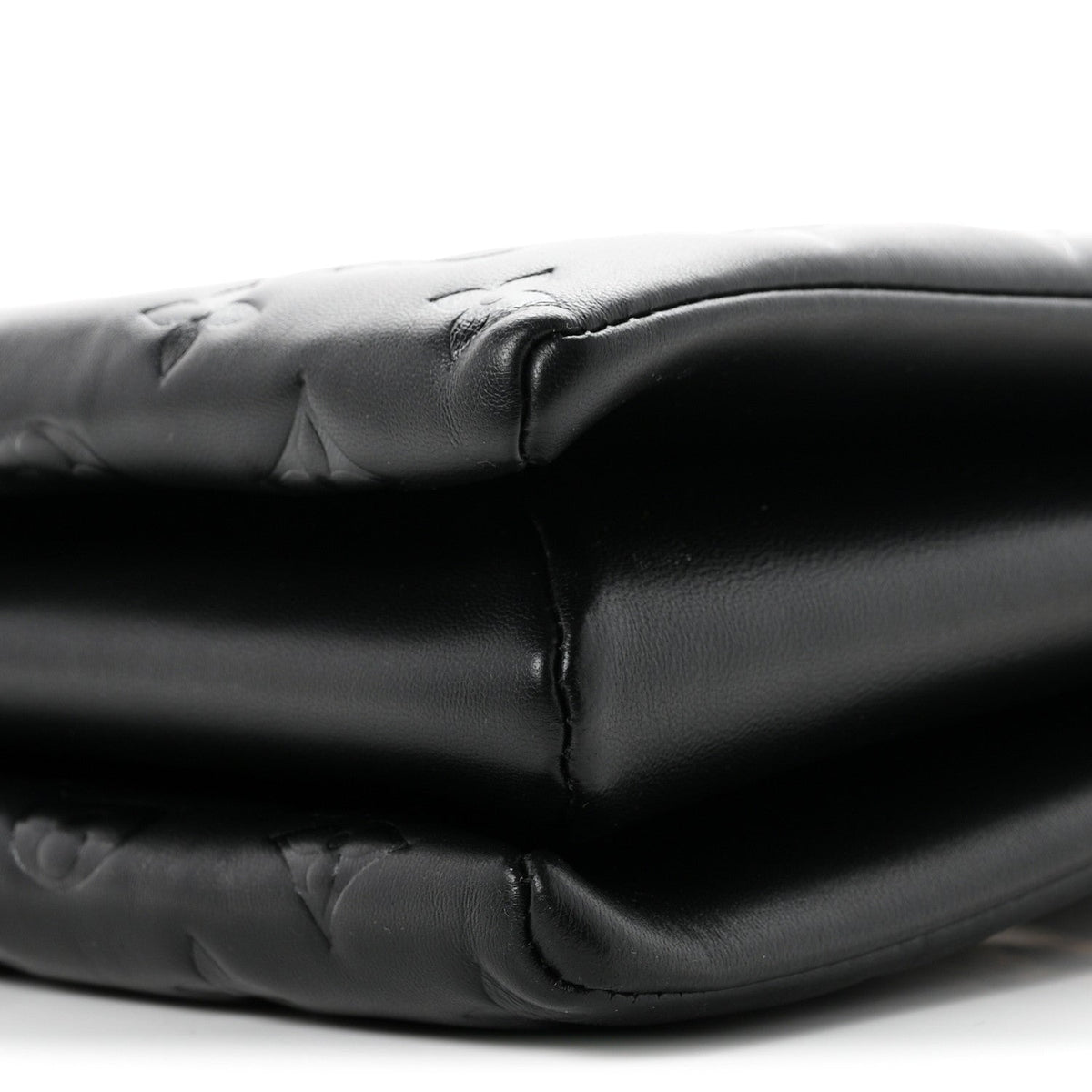 Lambskin Embossed Monogram Coussin MM Black