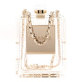 Transluscent Plexiglass Perfume Bottle Clutch