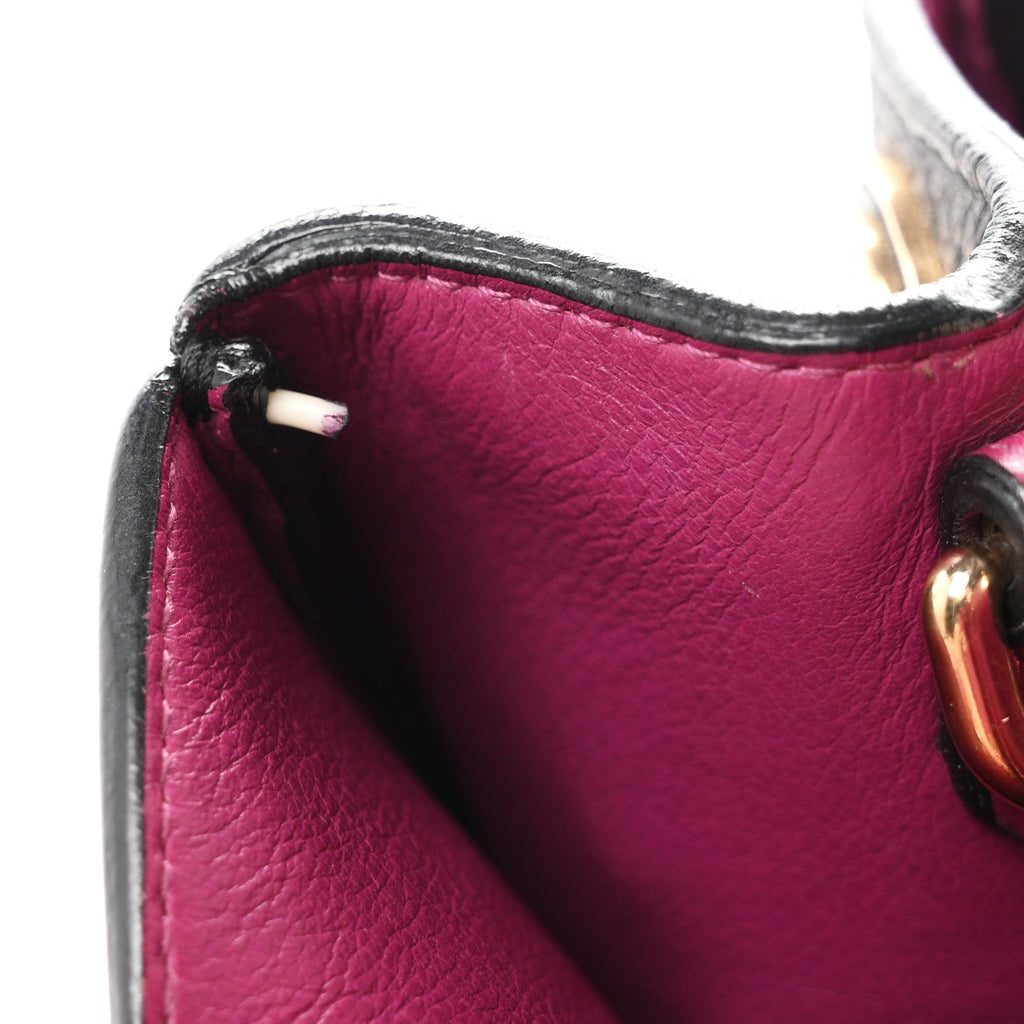 Bullcalf Medium Diorissimo Tote Black Rose Indien