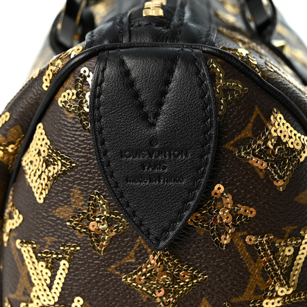 Monogram Sequins Eclipse Speedy 28 Gold