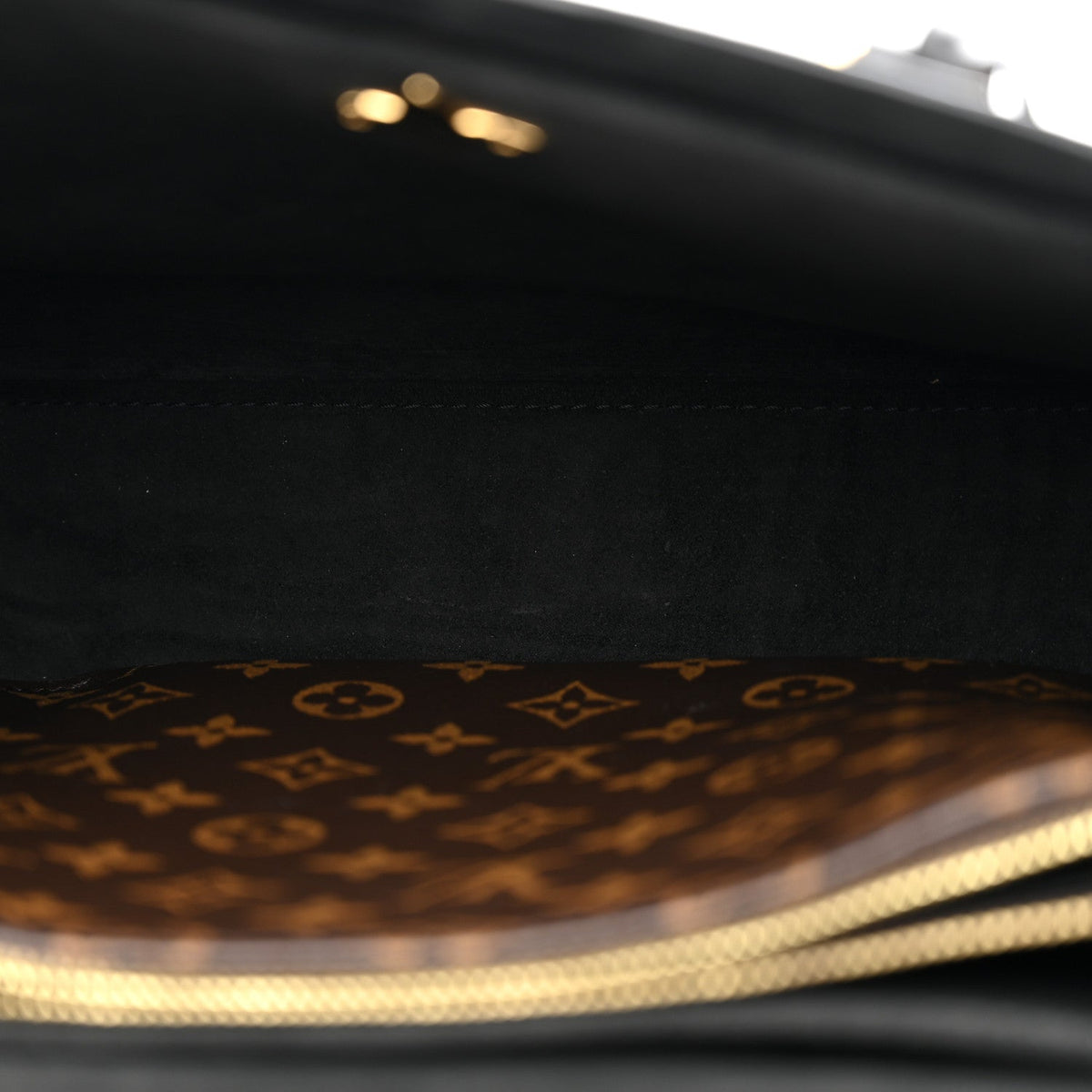 Monogram Flower Tote Black