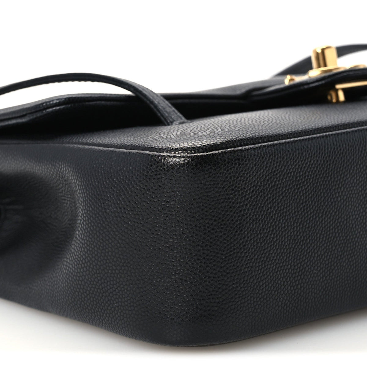 Shiny Caviar Preppy Coco Small Flap Black