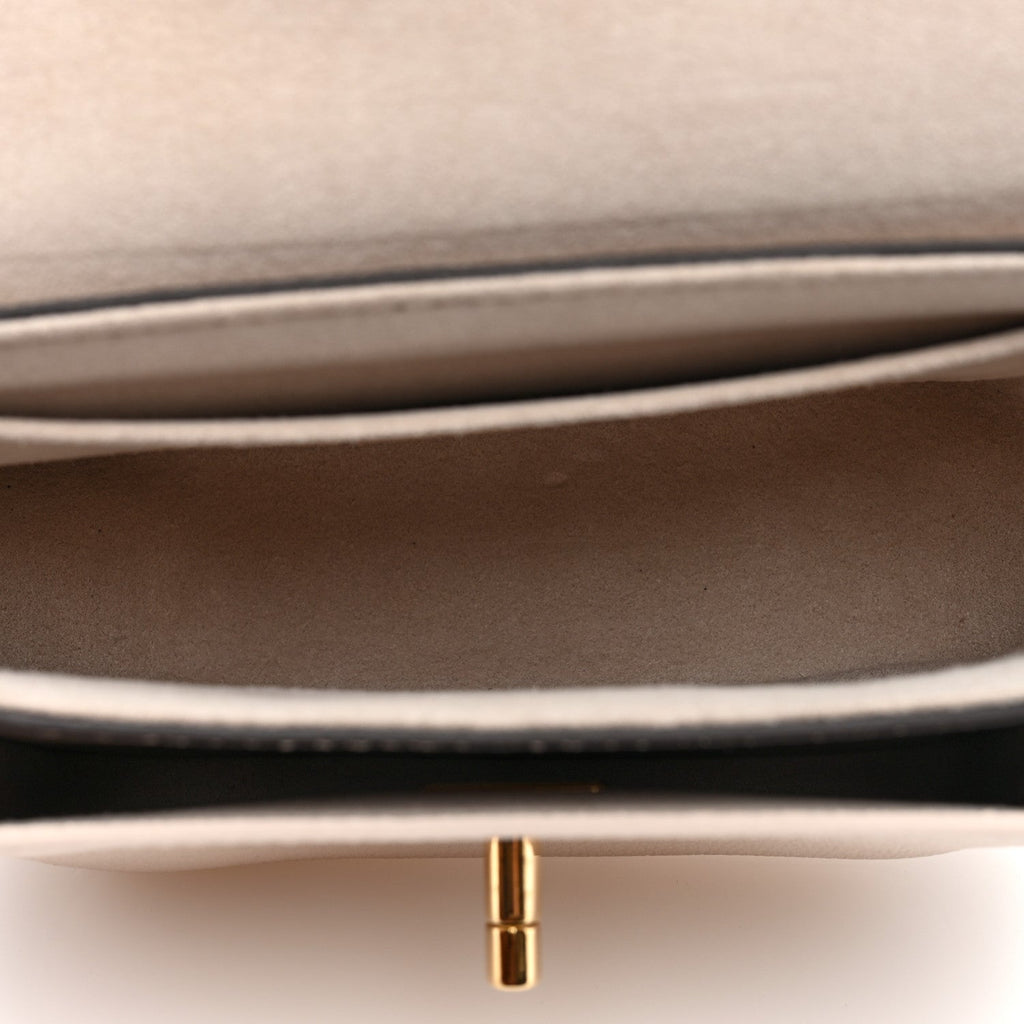 Grained Calfskin Lockme Tender Greige