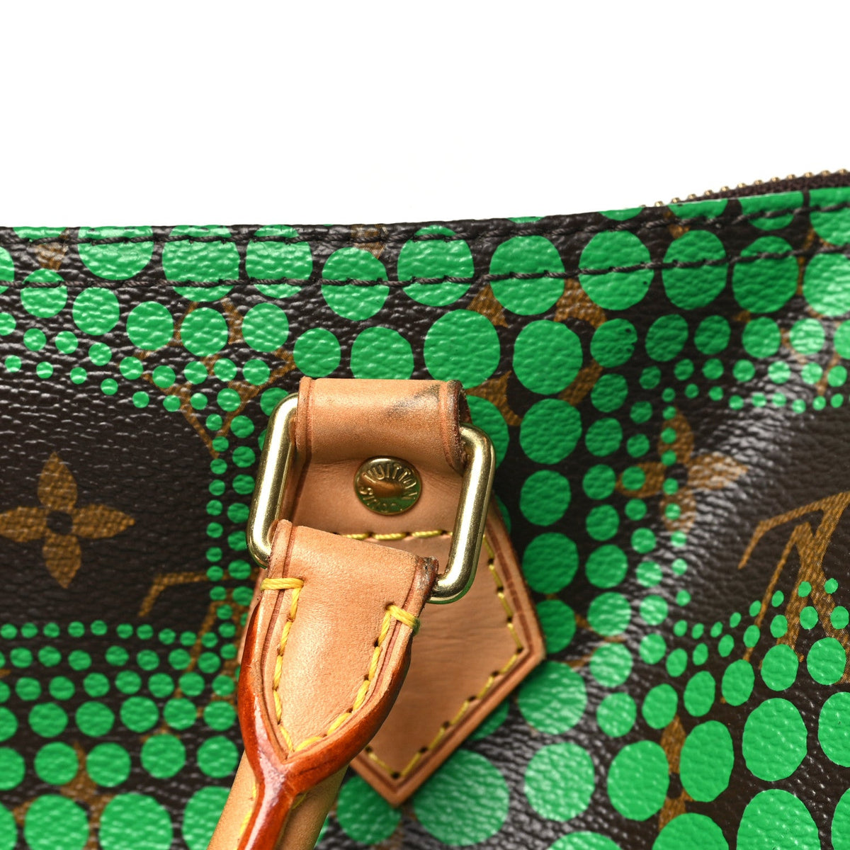 Monogram Kusama Town Speedy 30 Green