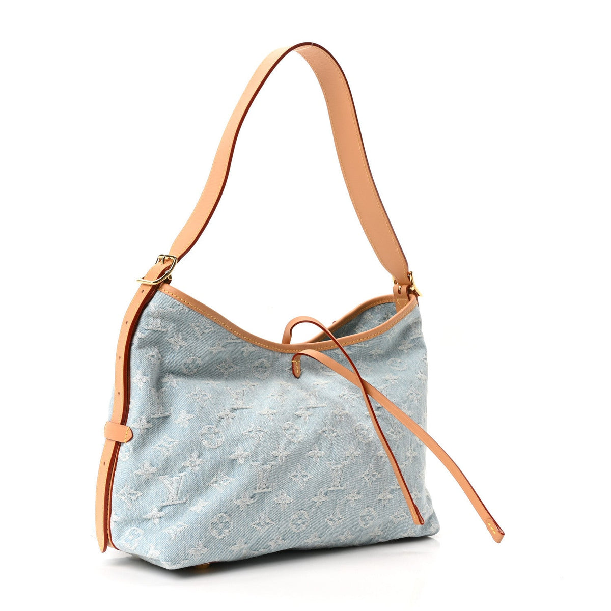 Monogram Denim CarryAll PM Sky Blue