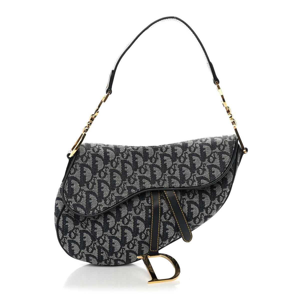 Monogram Saddle Bag Blue