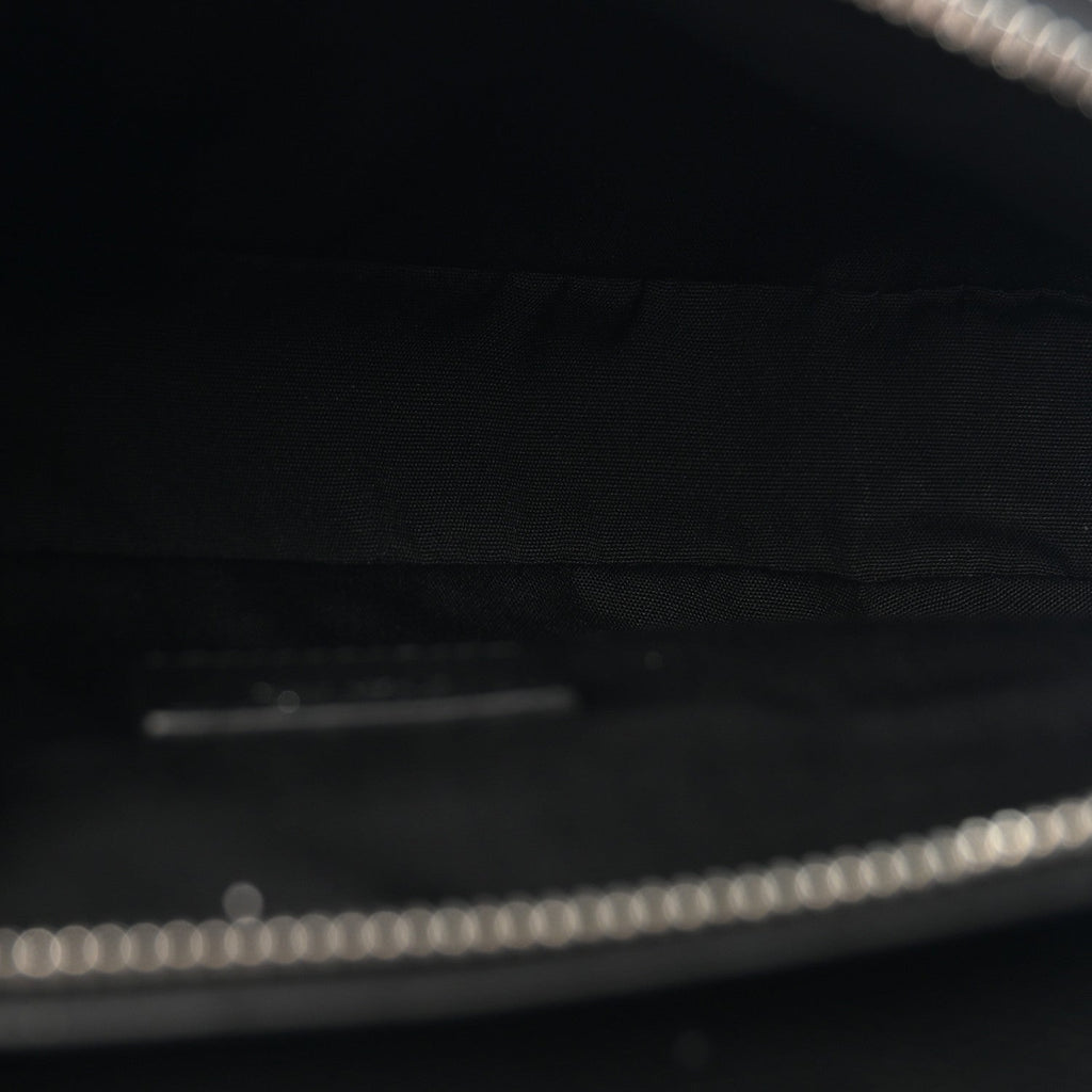 Grained Calfskin Kim Jones Saddle Bag Black
