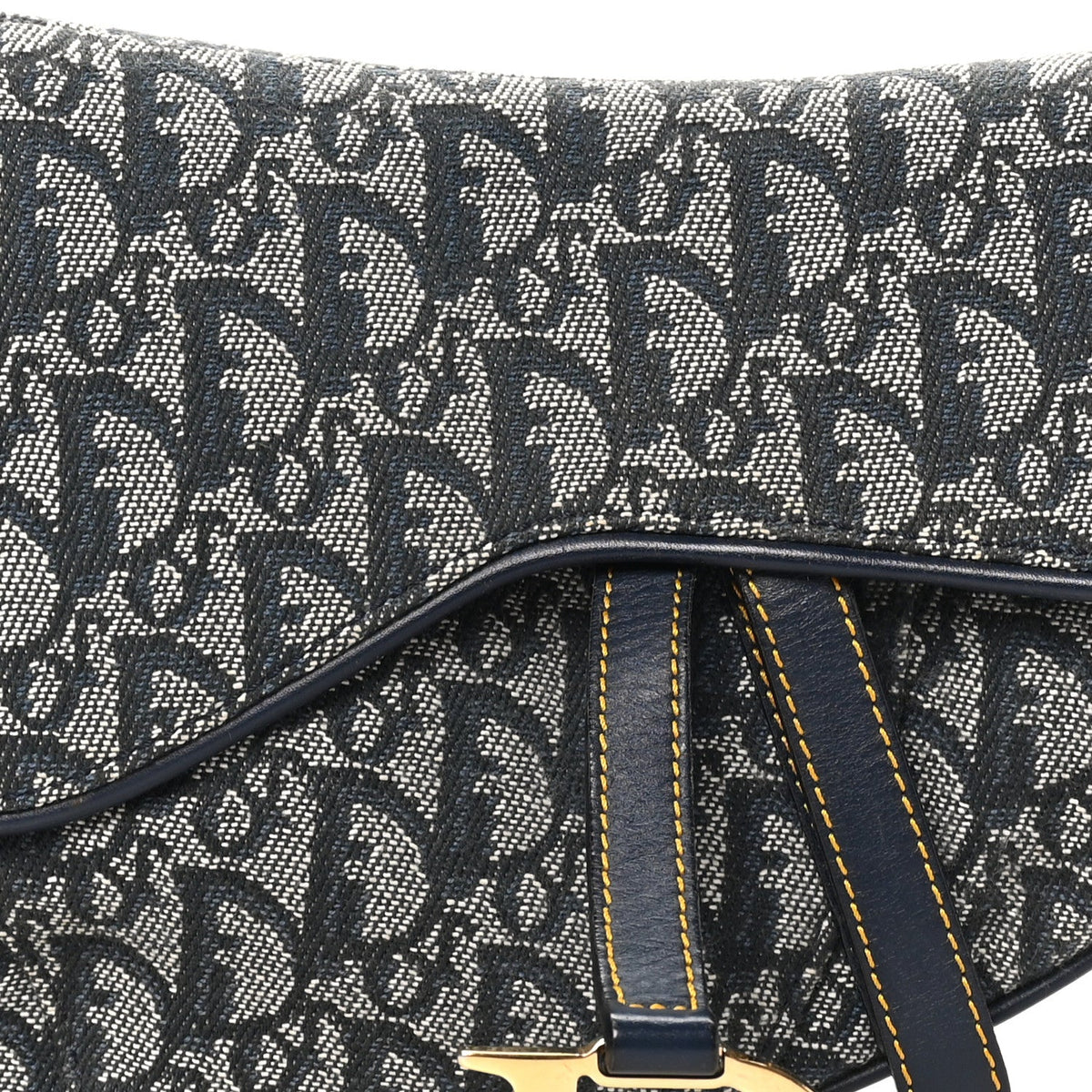 Monogram Saddle Bag Blue