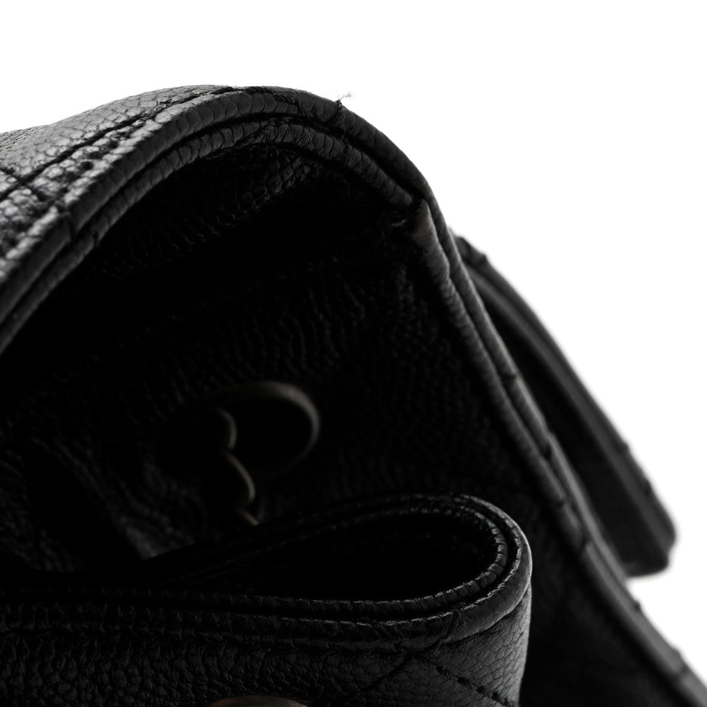 Caviar Quilted Small Chanel 25 Handbag Black