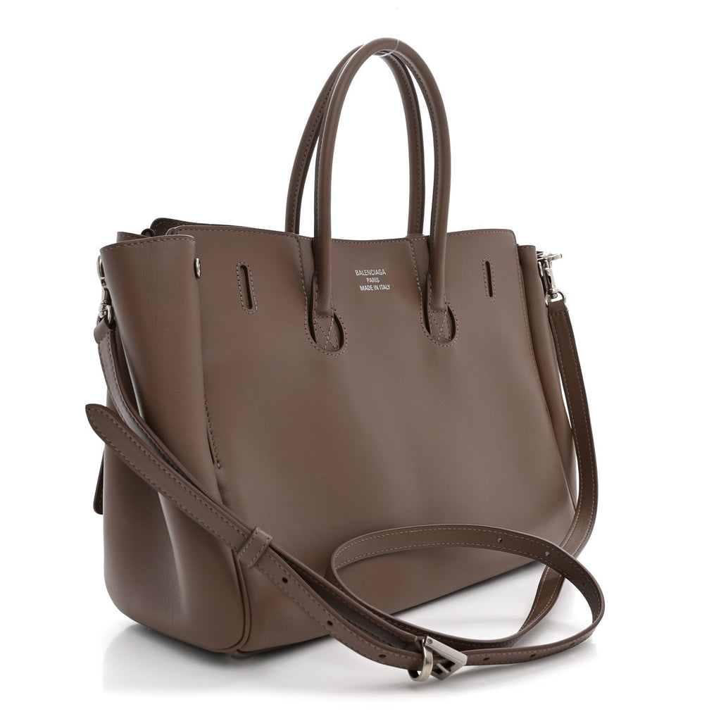 Smooth Calfskin Small Bel Air Carry All Bag Taupe