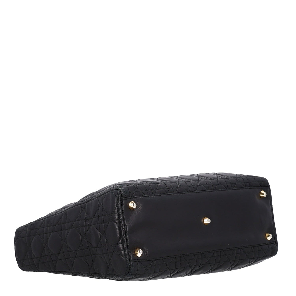 Lambskin Cannage Large Lady Dior Black
