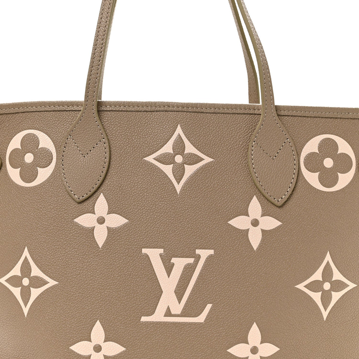 Empreinte Monogram Giant Neverfull MM Khaki Cream