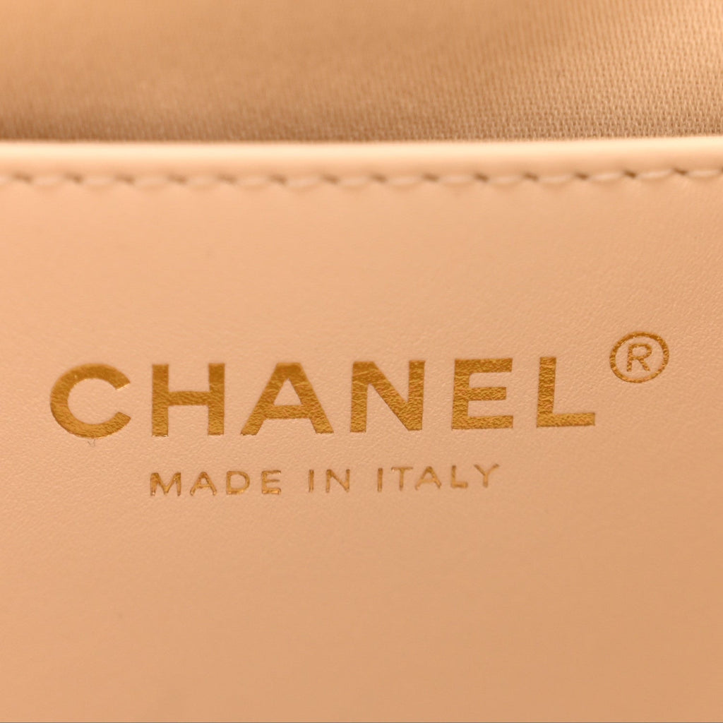 Caviar Quilted Small Chanel 25 Handbag White
