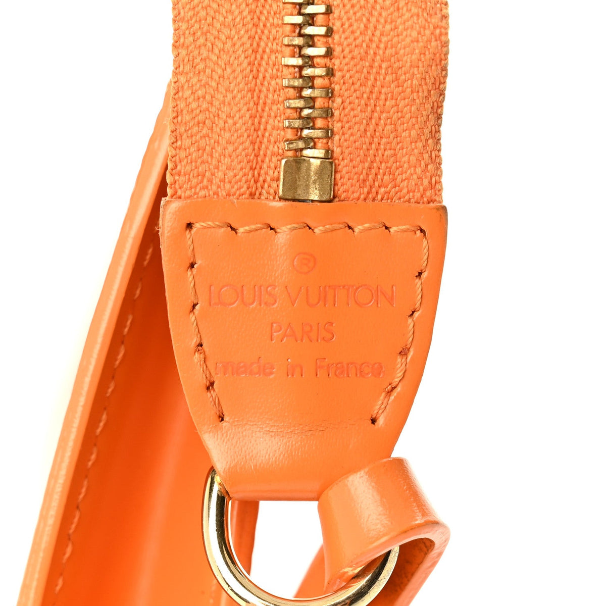Epi Pochette Accessories 24 Mandarin