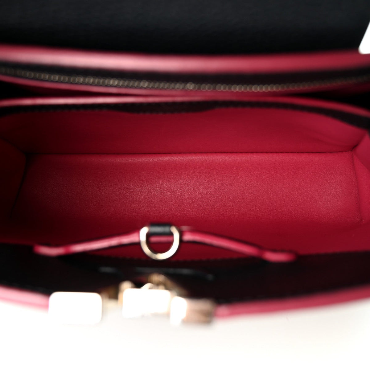 Taurillon Capucines PM Cobalt Fuchsia