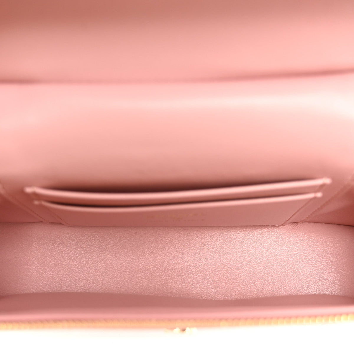 Calfskin Crocodile Embossed Crococo Exoticoco Vanity With Chain Light Pink