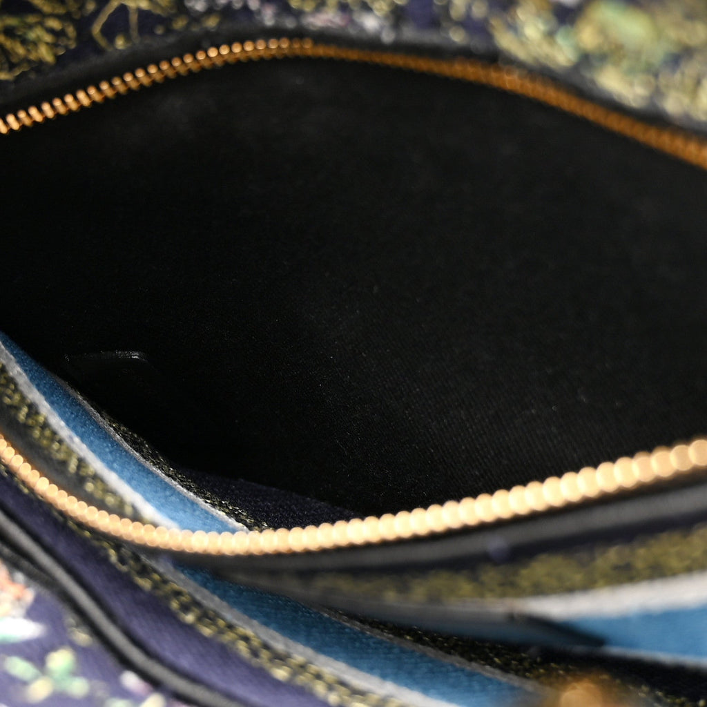 Canvas D-Constellation Embroidered Medium Lady D-Lite Bleu Multicolor