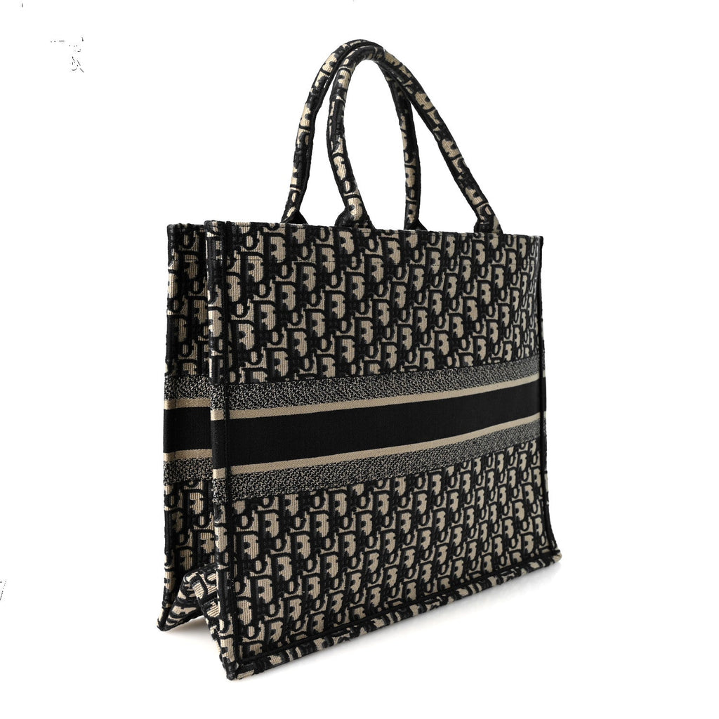Oblique Large Book Tote Blue Multicolor