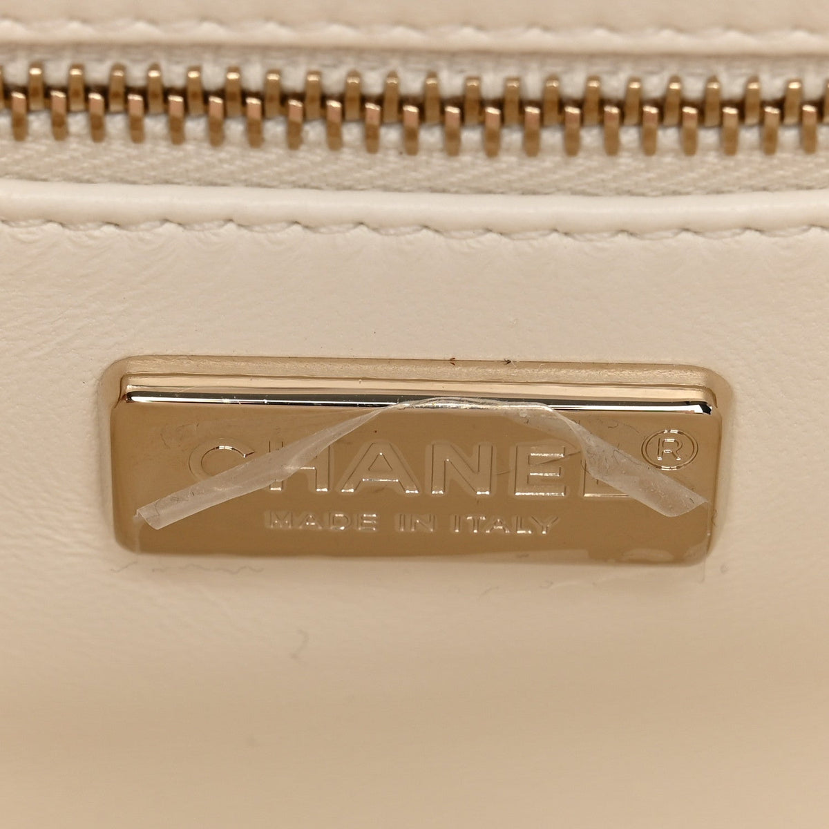 Sequin Nano Kelly Shopper White