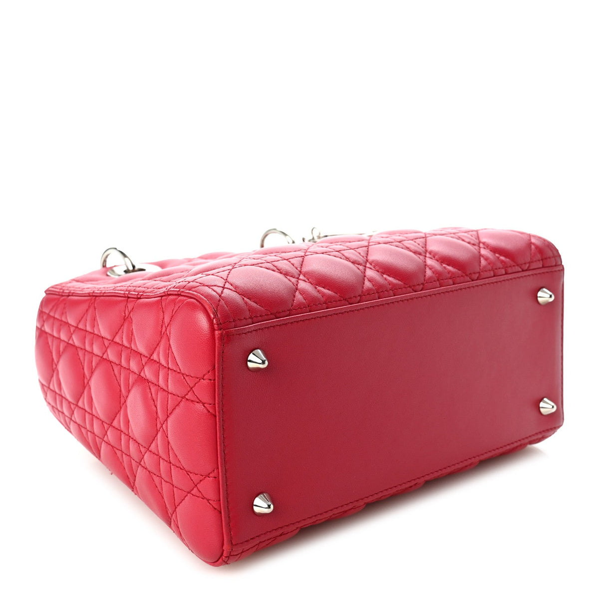 Lambskin Cannage Medium Lady Dior Dark Pink