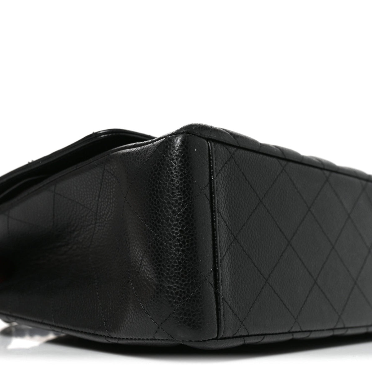 Caviar Quilted Maxi Double Flap Black