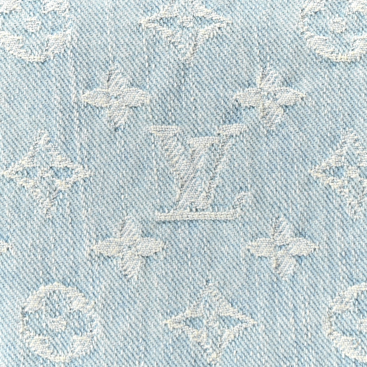 Monogram Denim CarryAll PM Sky Blue