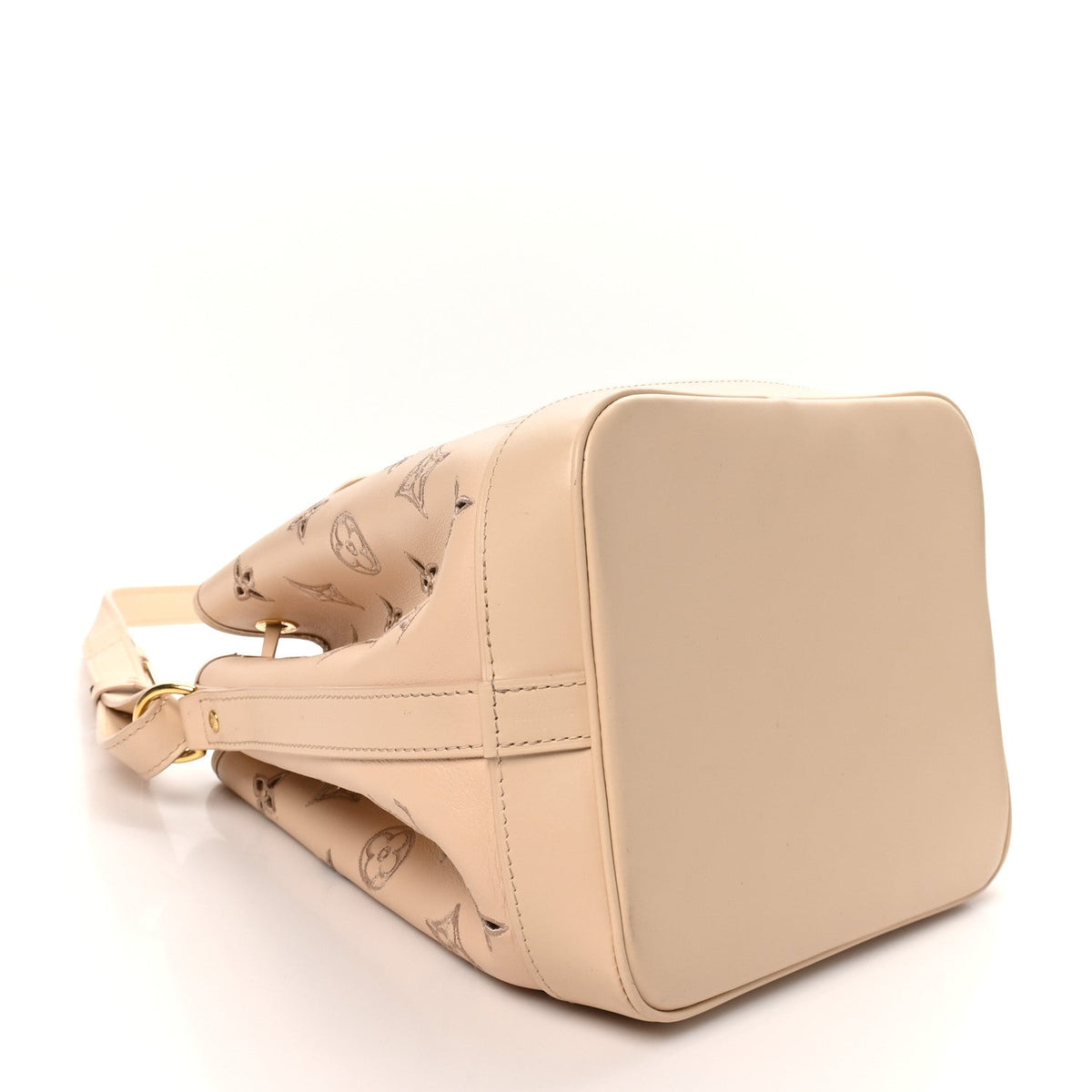 Calfskin Monogram Cutout Petit Noe Neutral