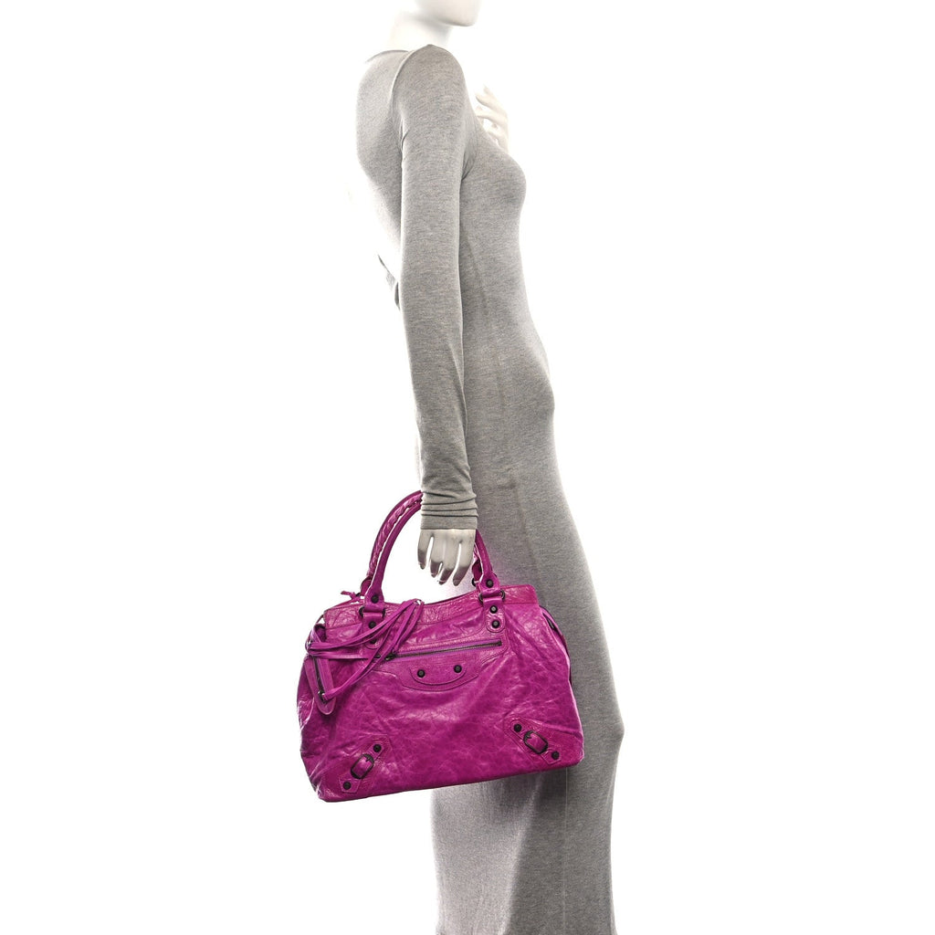 Agneau Classic Hardware Step Magenta