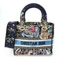 Canvas D-Constellation Embroidered Medium Lady D-Lite Bleu Multicolor