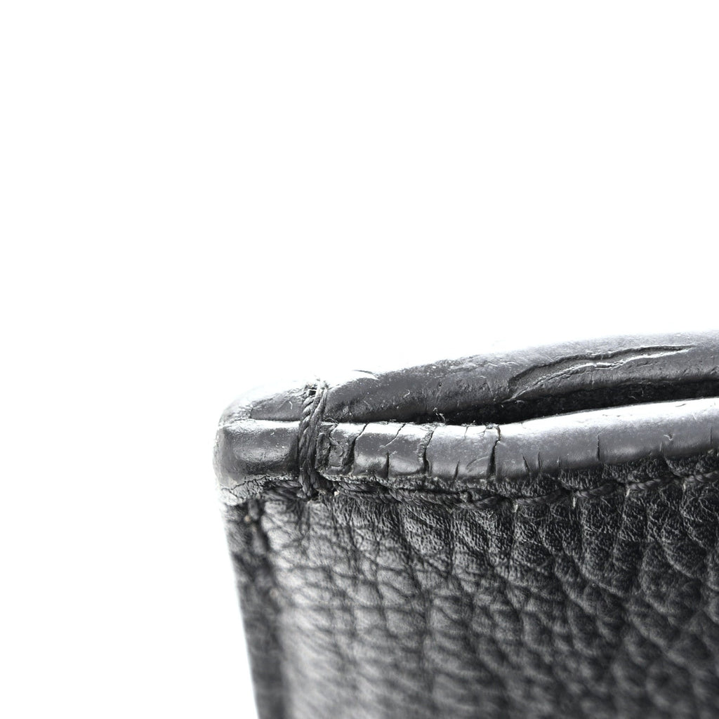 Soft Calfskin Lockme Tote MM Black
