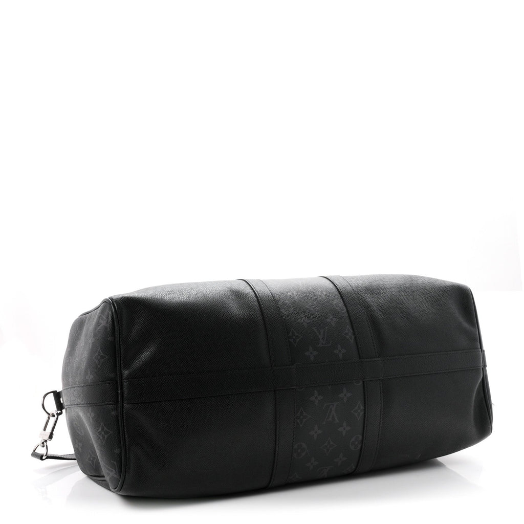 Taiga Monogram Eclipse Keepall Bandouliere 50 Black