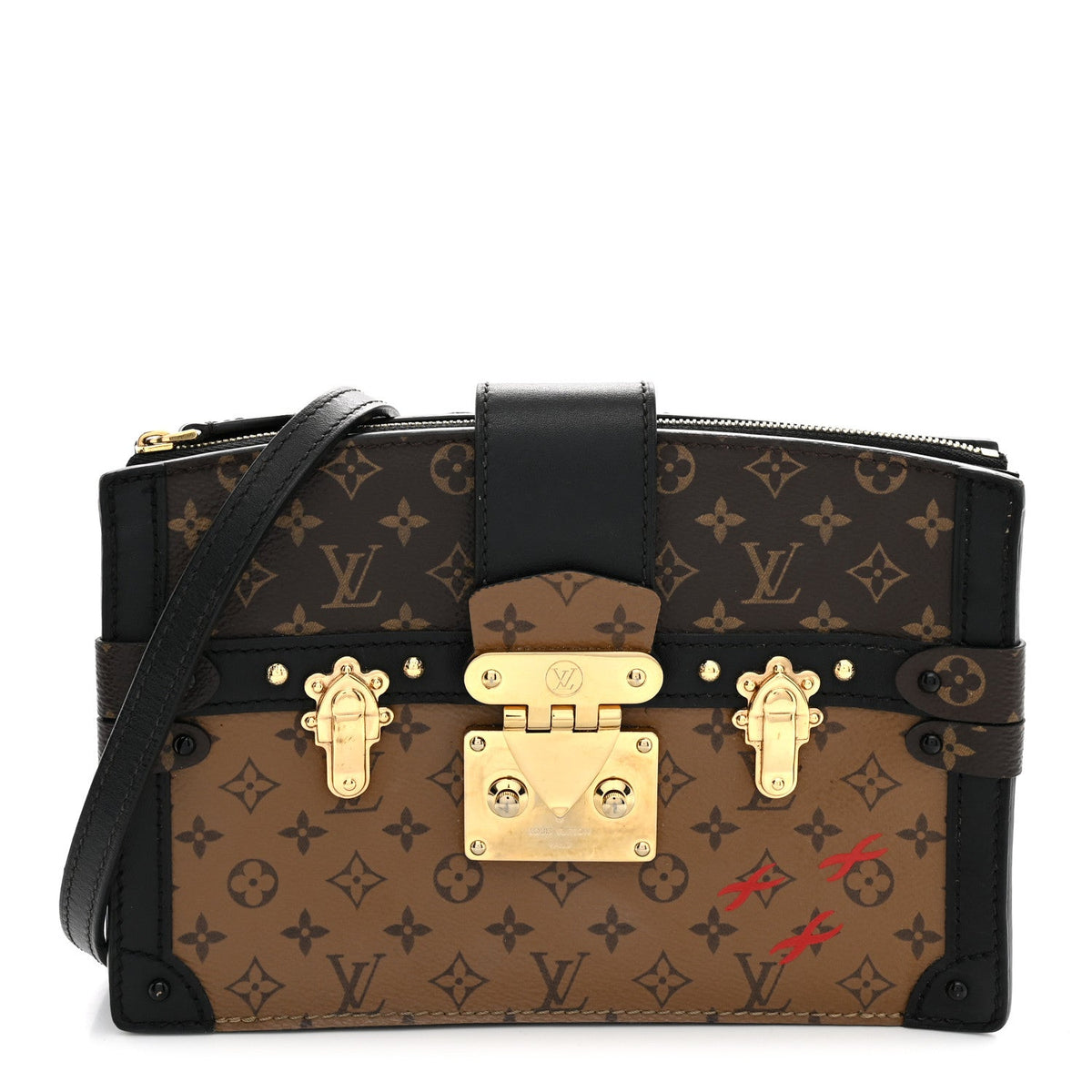 Reverse Monogram Trunk Clutch