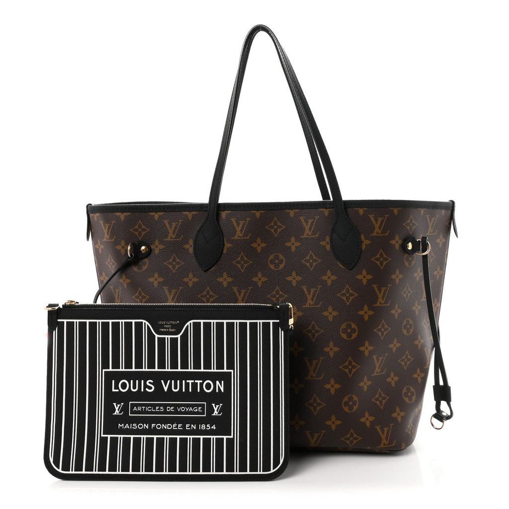 Monogram Calfskin Neo Neverfull Inside Out MM Black
