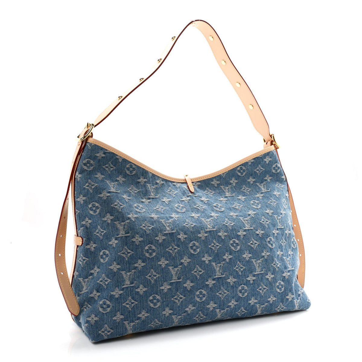 Monogram Denim CarryAll MM Blue