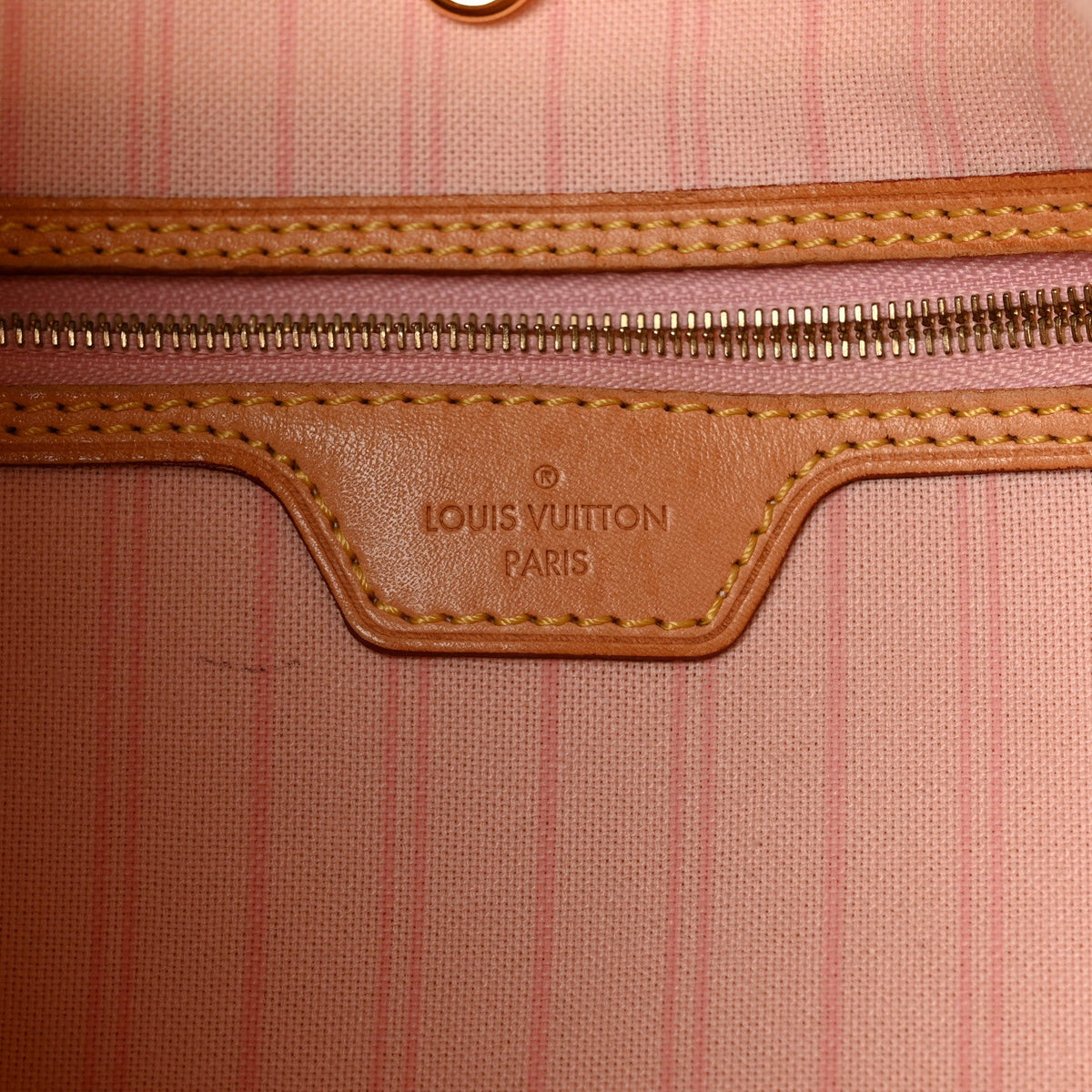 Damier Azur Delightful MM Rose Ballerine