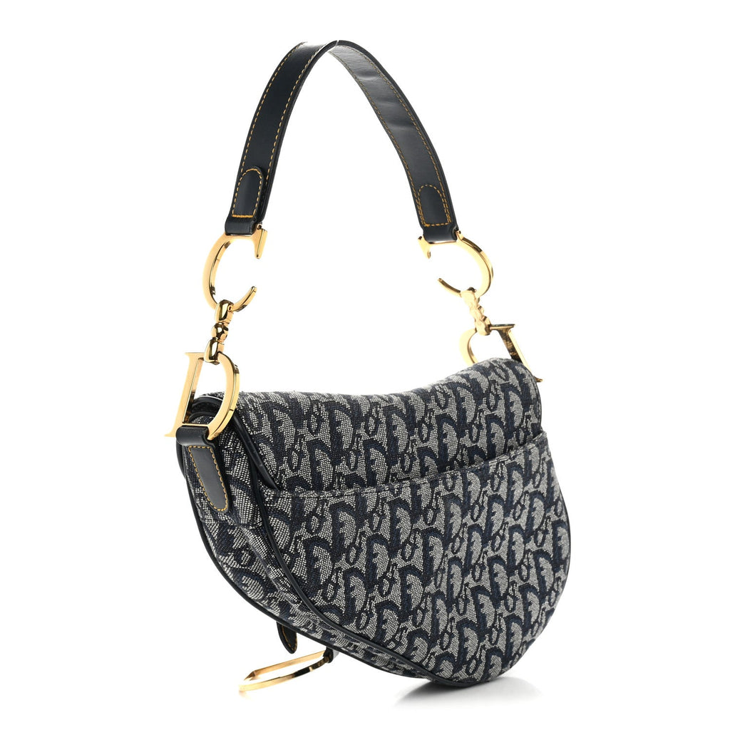 Monogram Saddle Bag Blue