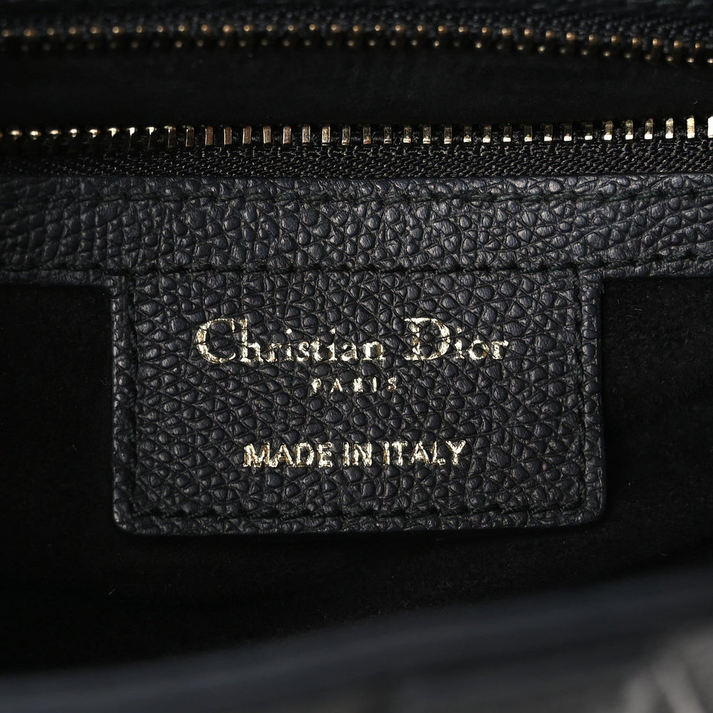 Grained Calfskin Saddle Bag Black
