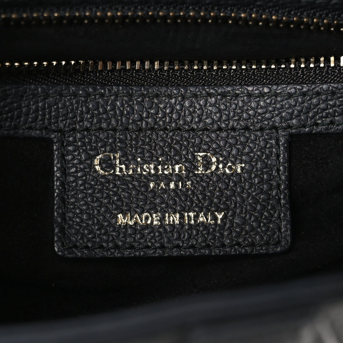 Grained Calfskin Saddle Bag Black