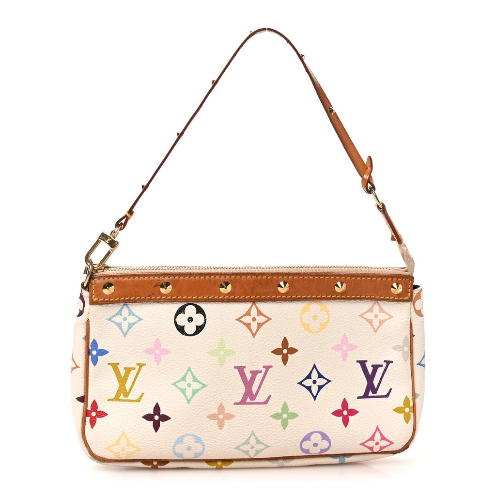 Monogram Multicolor Pochette Accessories White