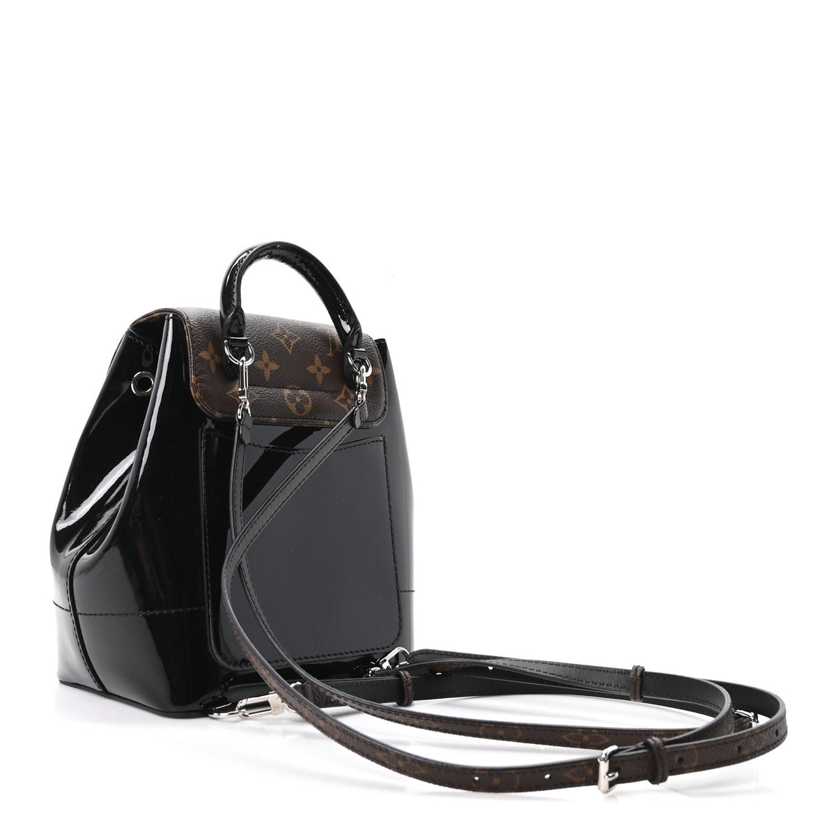 Patent Monogram Hot Springs Backpack Black