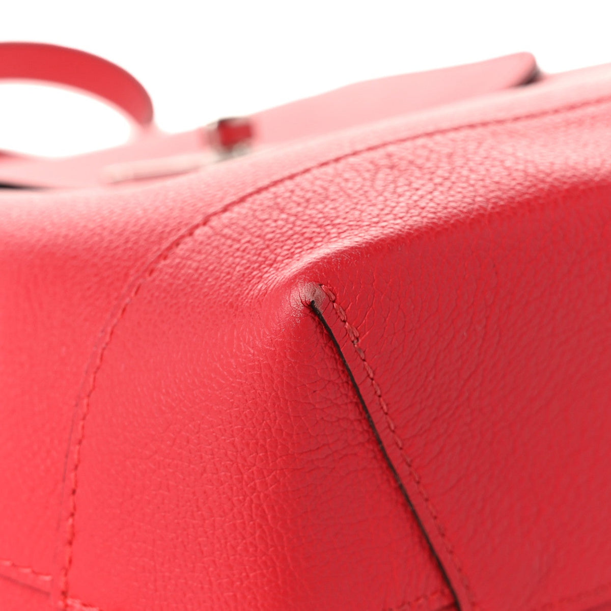Soft Calfskin Lockme Backpack Poppy